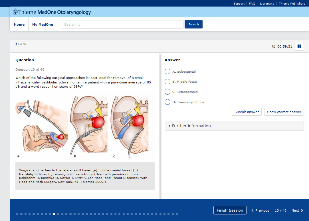 MedOne Otolaryngology - Q&A MedOne Otolaryngology - Q&A