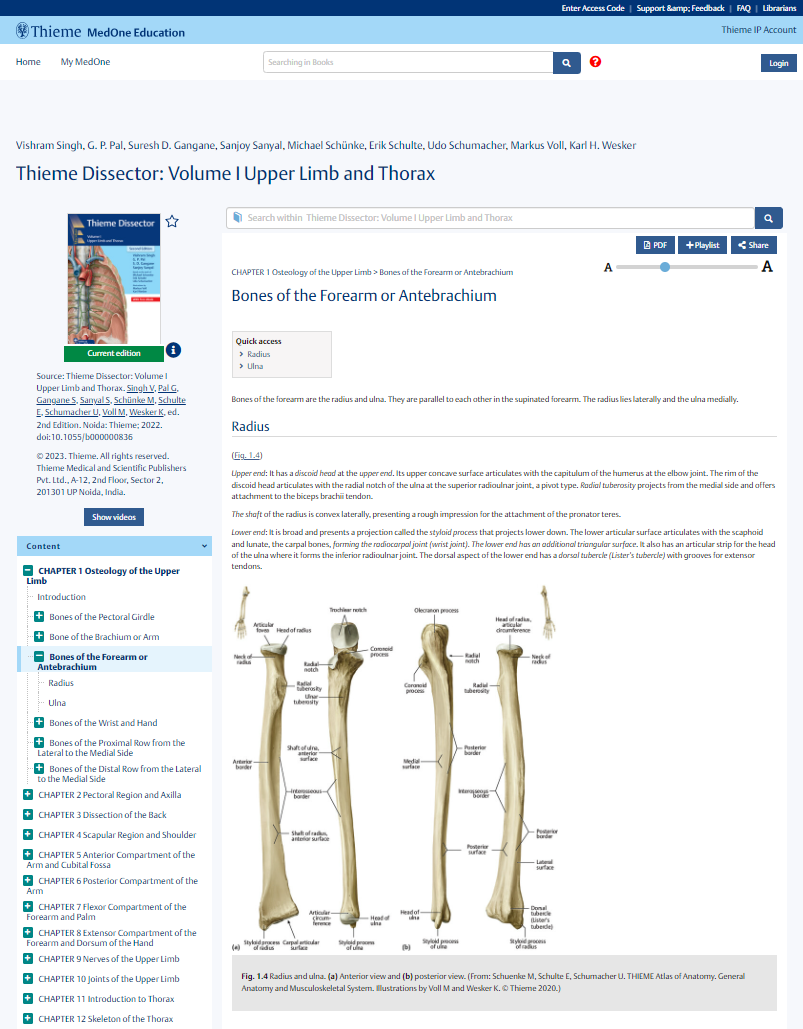 Thieme Dissector, Vol 1, 2nd Ed - MedOne Ed Screenshot