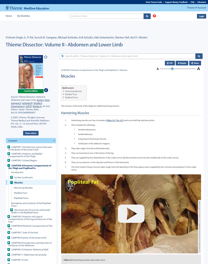 Thieme Dissector, Vol 2, 2nd Ed - MedOne Ed Screenshot