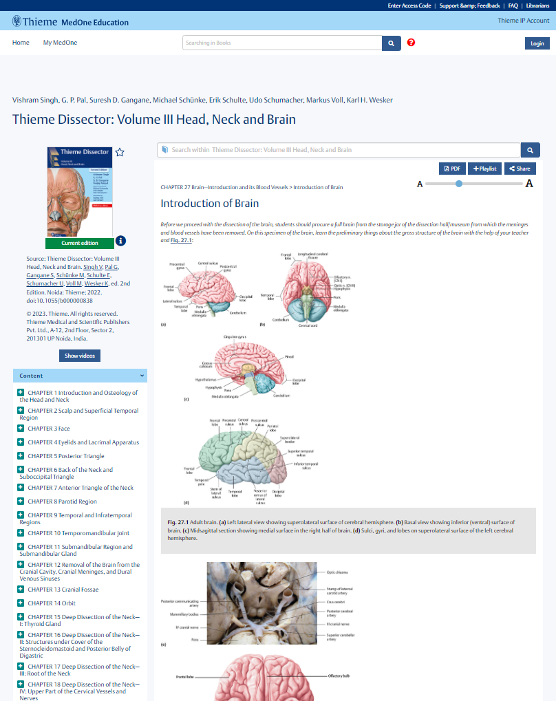Thieme Dissector, Vol 3, 2nd Ed - MedOne Ed Screenshot