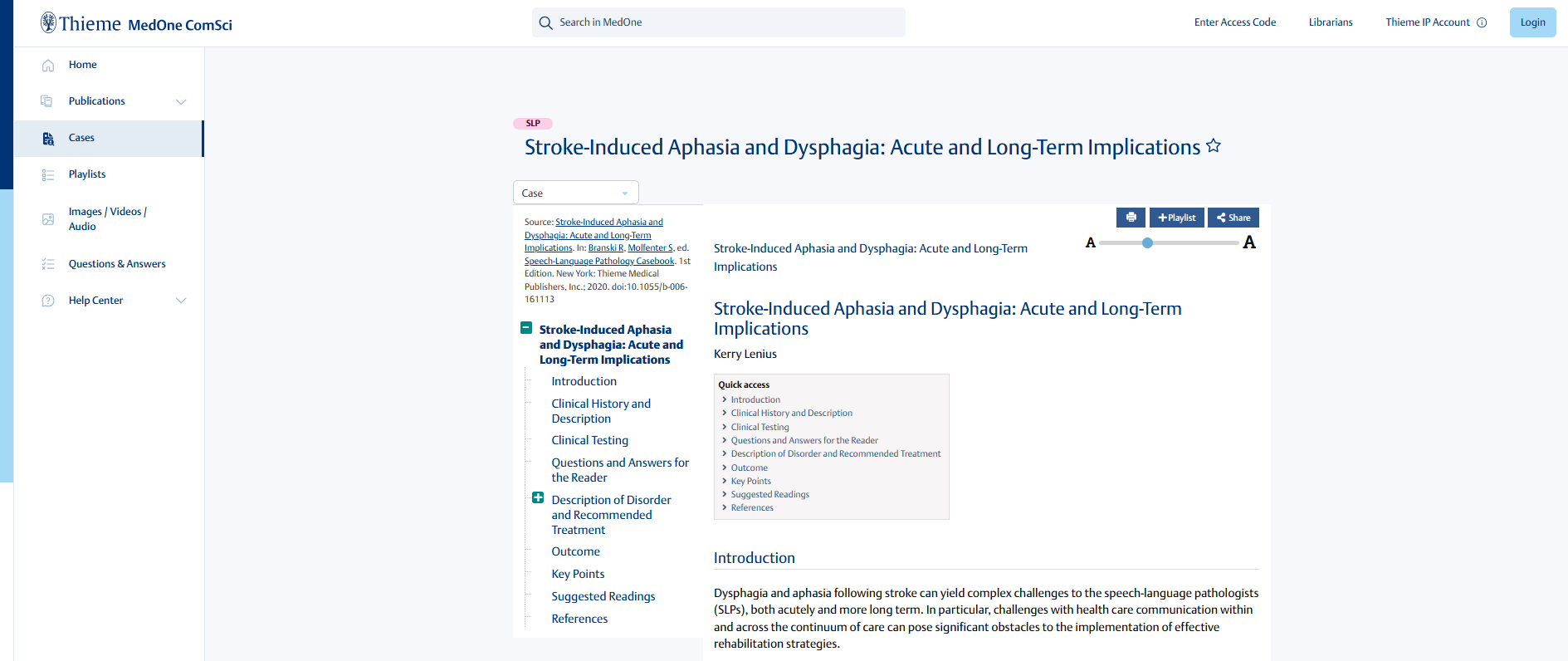 2024-12-16 11_28_08-Stroke-Induced Aphasia and Dysphagia_... - MedOne, Thieme