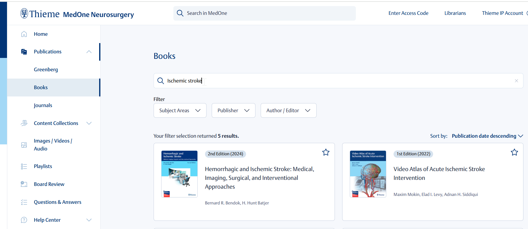 neurosurg 2024-12-05 08_27_03-Books - MedOne, Thieme